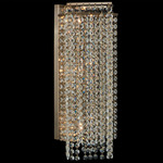 Cometa Wall Sconce - Brushed Champagne Gold / Firenze Clear
