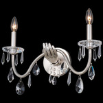 Venere Wall Sconce - Pewter / Firenze Clear