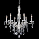 Venere Chandelier - Pewter / Firenze Clear