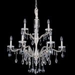 Venere Chandelier - Pewter / Firenze Clear