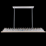 Orizzonte Linear Pendant - Chrome / Firenze Clear