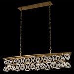 Triangulo Linear Pendant - Brass / Firenze Clear