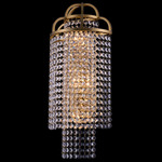 Torta Wall Sconce - Brass / Firenze Clear