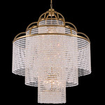 Torta Pendant - Brass / Firenze Clear