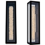 Lina Esterno Outdoor Wall Sconce - Matte Black / Firenze Clear