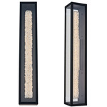 Lina Esterno Outdoor Wall Sconce - Matte Black / Firenze Clear