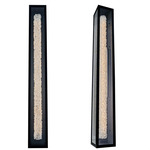 Lina Esterno Outdoor Wall Sconce - Matte Black / Firenze Clear