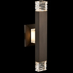 Tapatta Esterno Outdoor Wall Sconce - Bronze / Firenze Clear