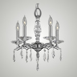 Kaya 5 Light Chandelier - Pewter