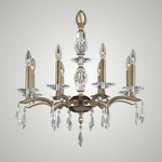 Kaya Chandelier - Old Brass / Crystal