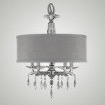 Kaya Shade Chandelier - Pewter / Grey