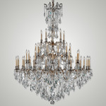 Elise Large Chandelier - French Gold / Crystal