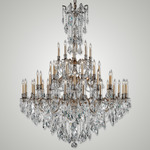 Elise Large Chandelier - French Gold / Crystal