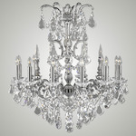 Venetian Chandelier - Silver / Crystal