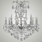 Venetian Chandelier - Silver / Crystal