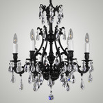 Chateau Glam Chandelier - Old Bronze / Crystal