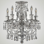 Finisterra Ceiling Light - Silver / Crystal