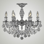 Rosetta Ceiling Light - Silver / Crystal