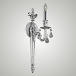 WS2111 Wall Sconce - Silver / Crystal