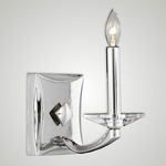 Kensington Wall Sconce - Polished Nickel / Crystal