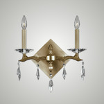 Kaya Wall Sconce - Old Brass / Crystal