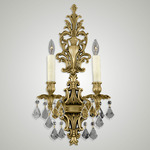 WS9485 Wall Sconce - True Brass / Crystal