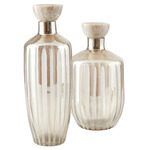 Arielle Decanter - Set of 2 - Smoke Luster
