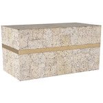 Yanis Box - Ivory Crackle / Brass
