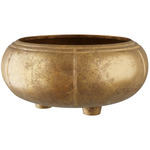 Zehir Cache Pot - Antique Brass