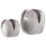 Amal Vases - Set of 2 - Grey