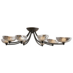 Zamora Ceiling Light - English Bronze / Smoke Seeded