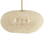 Yara Chandelier - Antique Brass / Natural