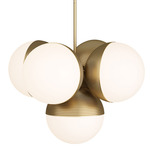 Baptiste Chandelier - Antique Brass / Opal