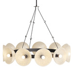 Apollo Chandelier - English Bronze / Seedy Champagne