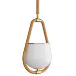 Arlie Pendant - Antique Brass / Opal