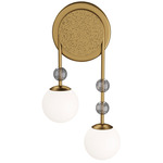 Beverly Wall Sconce - Antique Brass / Opal
