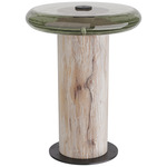 Buckley Accent Table - Tobacco / Smoke Glass