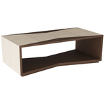 Yuki Cocktail Table - Walnut / Cream
