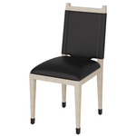 Burdock Dining Chair - Smoke / Graphite Leather