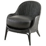 Bonnie Lounge Chair - Black / Noir Vegan Leather