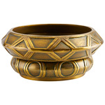 Millenia Stacked Centerpiece - Antique Brass