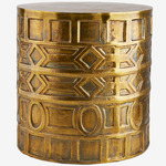 Millenia End Table - Antique Brass