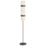 Belton Floor Lamp - English Bronze / White Linen