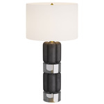 Bronson Table Lamp - Charcoal / White