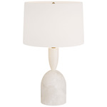 Brighton Table Lamp - Alabaster / White