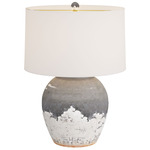 Yukon Table Lamp - German Smear Graphite / White Linen