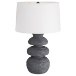 Alanis Table Lamp - Charcoal / Off White