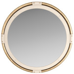 Asmara Mirror - Antique Brass / Ivory