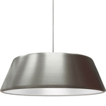 Pillbox Pendant - Satin Nickel / White