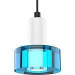 Color Gel Pendant - White / Blue